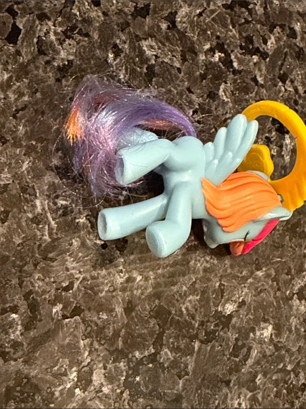 2012 My Little Pony MLP Rainbow Dash Keychain Figure Hasbro McDonald’s Toy Girls